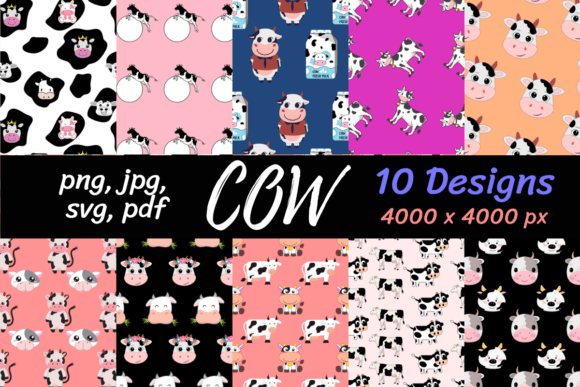 Charming Cow Patterns: A Designer's Guide to Farmhouse Digital Papers