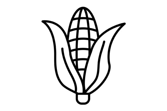 Corn Outline Icon: A Versatile Asset for Modern Design