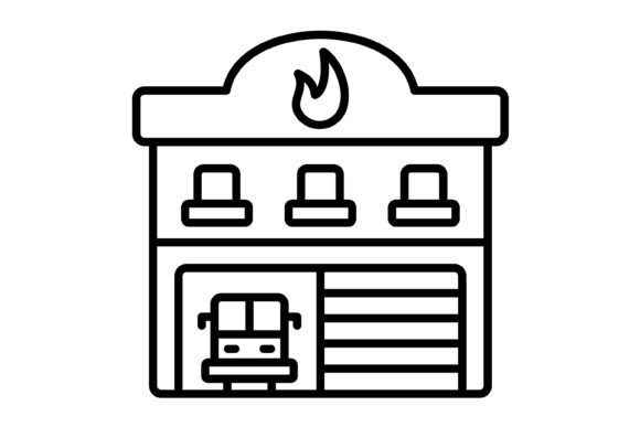 Fire Station Outline Icon: A Complete Design Asset Guide
