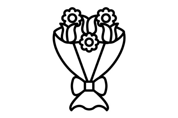 Flower Bouquet Outline Icon: Elevate Your Visual Language
