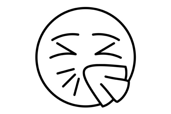 Ill Emoji Outline Icon: A Modern Design Asset for Visual Communication
