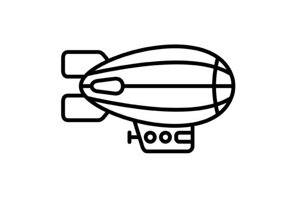Mastering Modern Design with the Airship Outline Icon