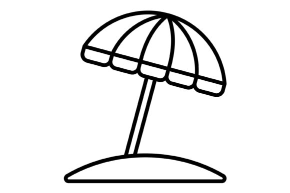 Mastering the Sun Umbrella Outline Icon for Modern Design
