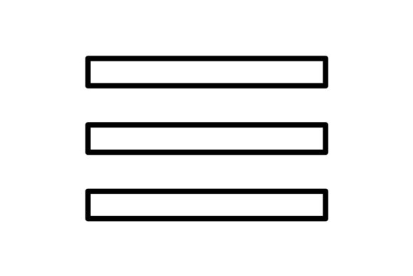 Menu Outline Icon: Modern Design for Every Project