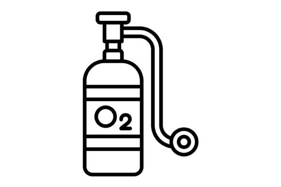 Oxygen Outline Icon: Clean Lines for Modern Interfaces