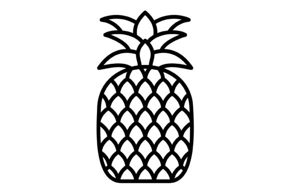 Pineapple Outline Icon: A Fresh Take on Tropical Design