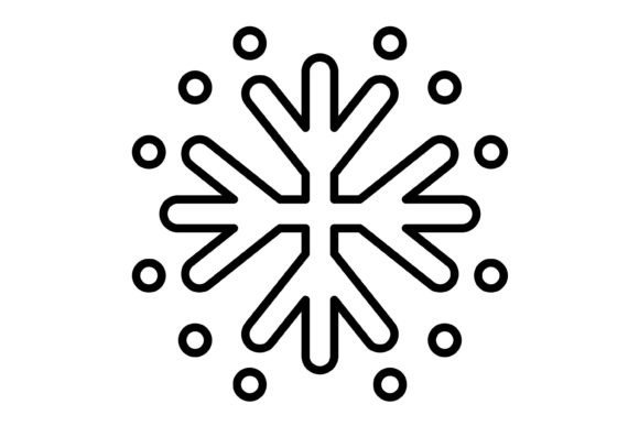 Using the Snowflake Outline Icon in Modern Design